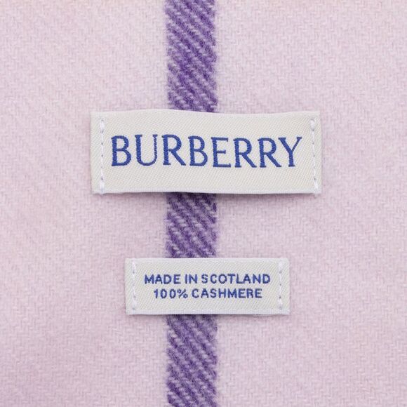Burberry Cashmere Giant Check Scarf - Picture 4 of 4